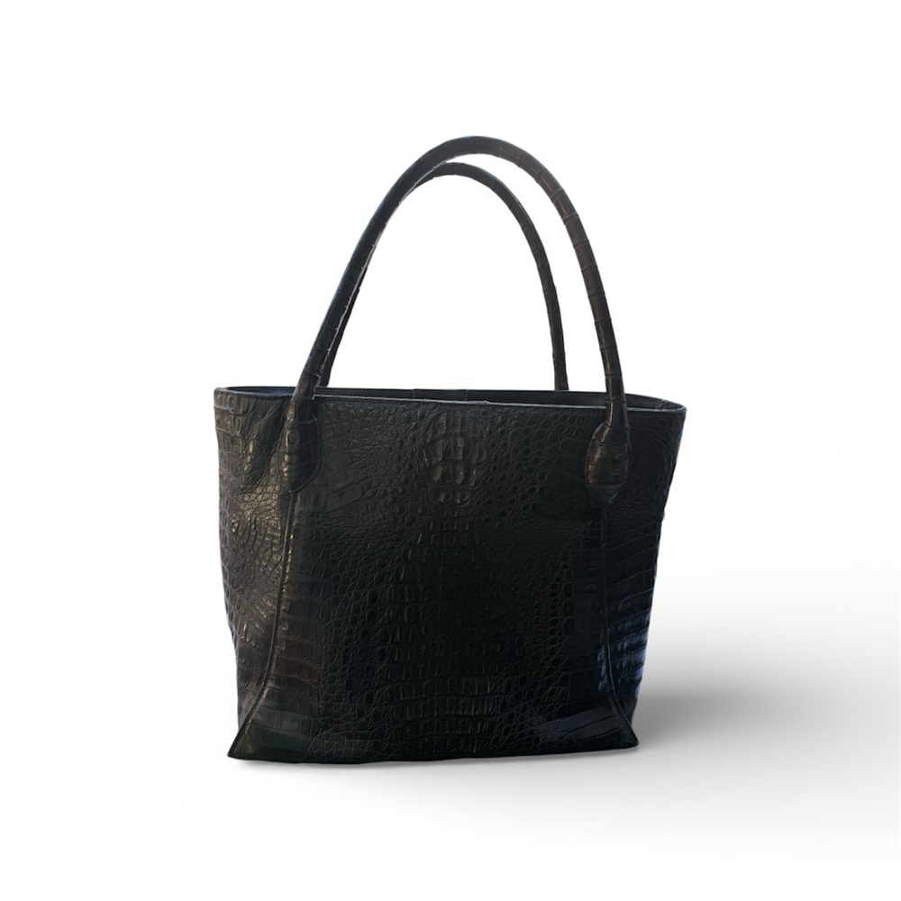 Sharp Signed & Stamped Genuine Crocodile Tote Bag
